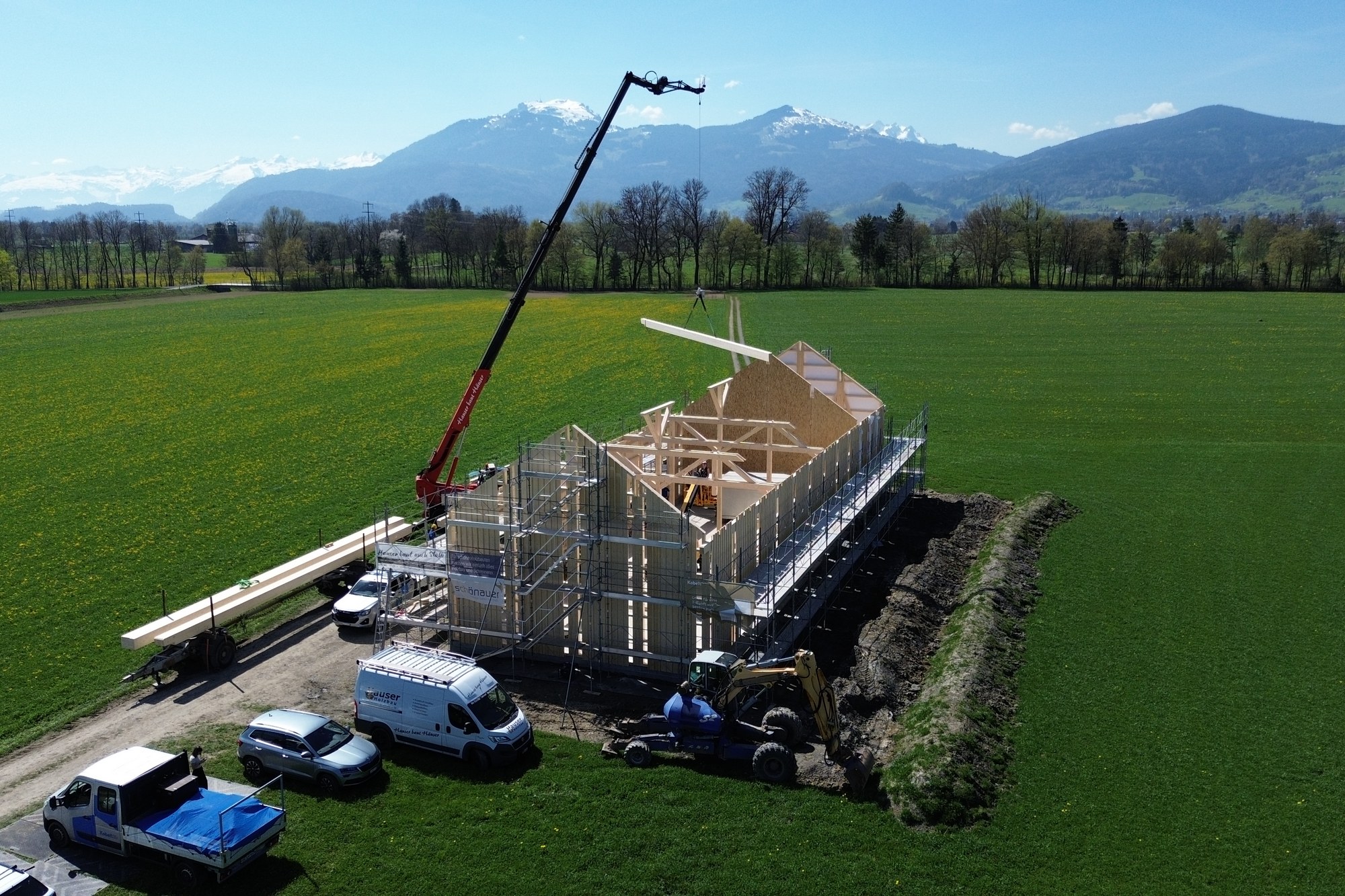 Wiederaufbau Trattstall