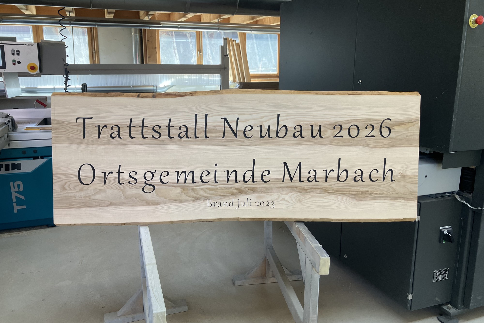 Wiederaufbau Trattstall